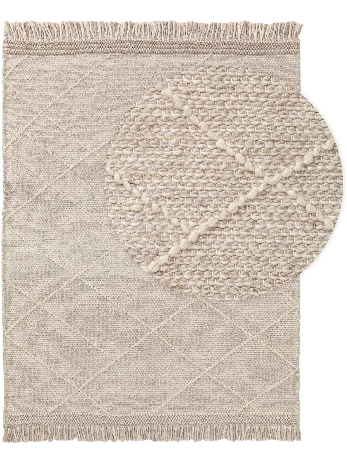 Wollteppich Daphne Beige