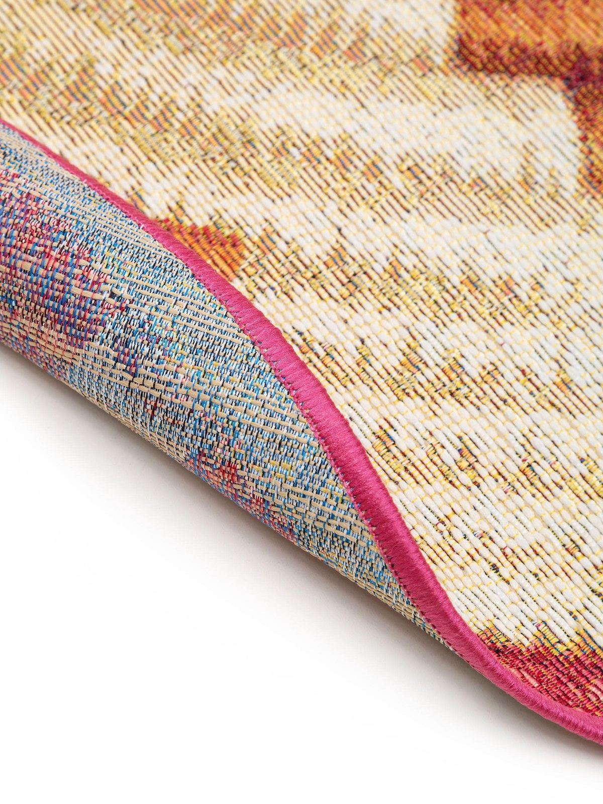 In- &amp; Outdoor-Teppich rund Kenya Multicolor