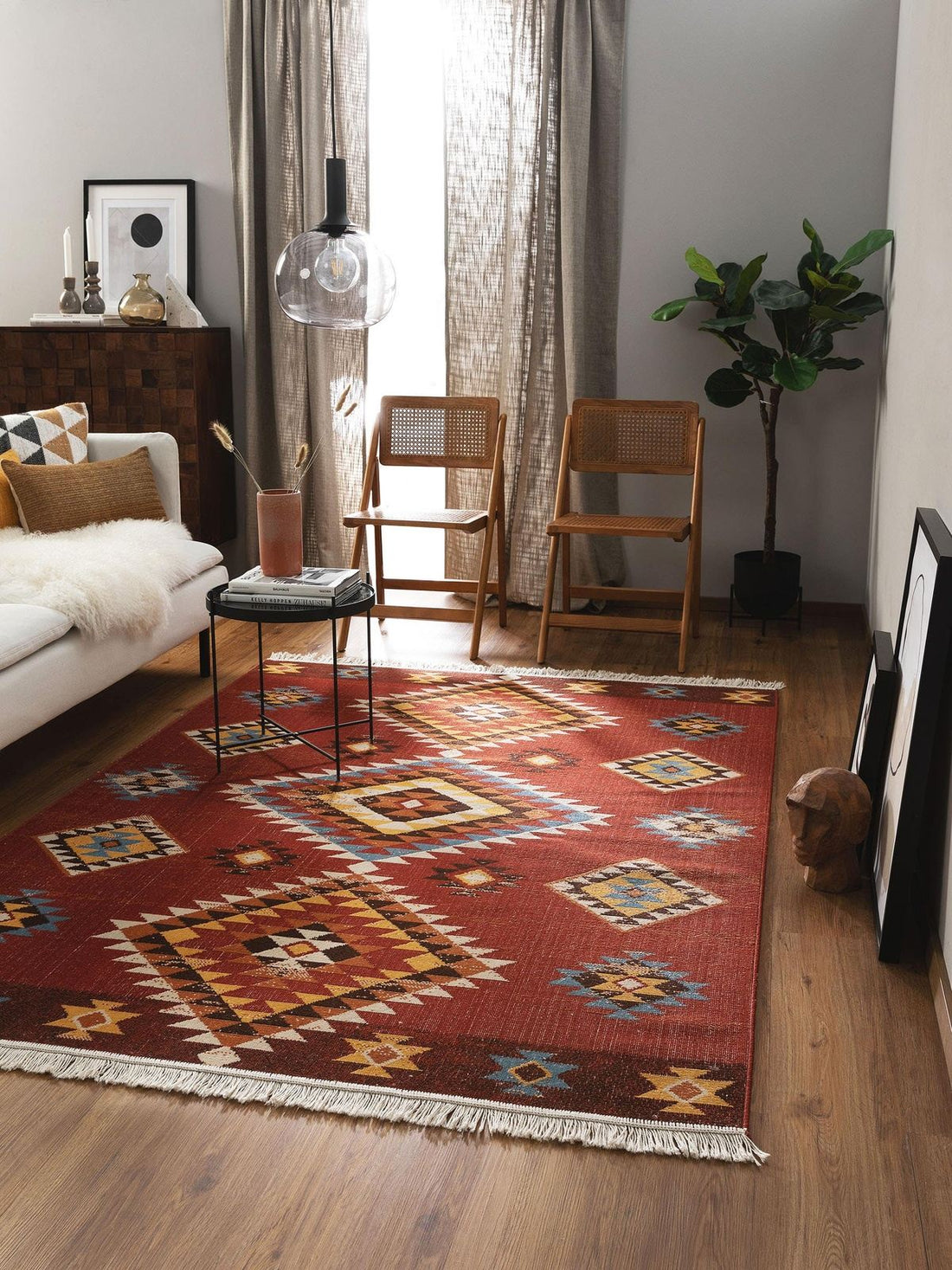 Rote Teppiche einfach günstig online kaufen | Trend Teppich | Kurzflor-Teppiche